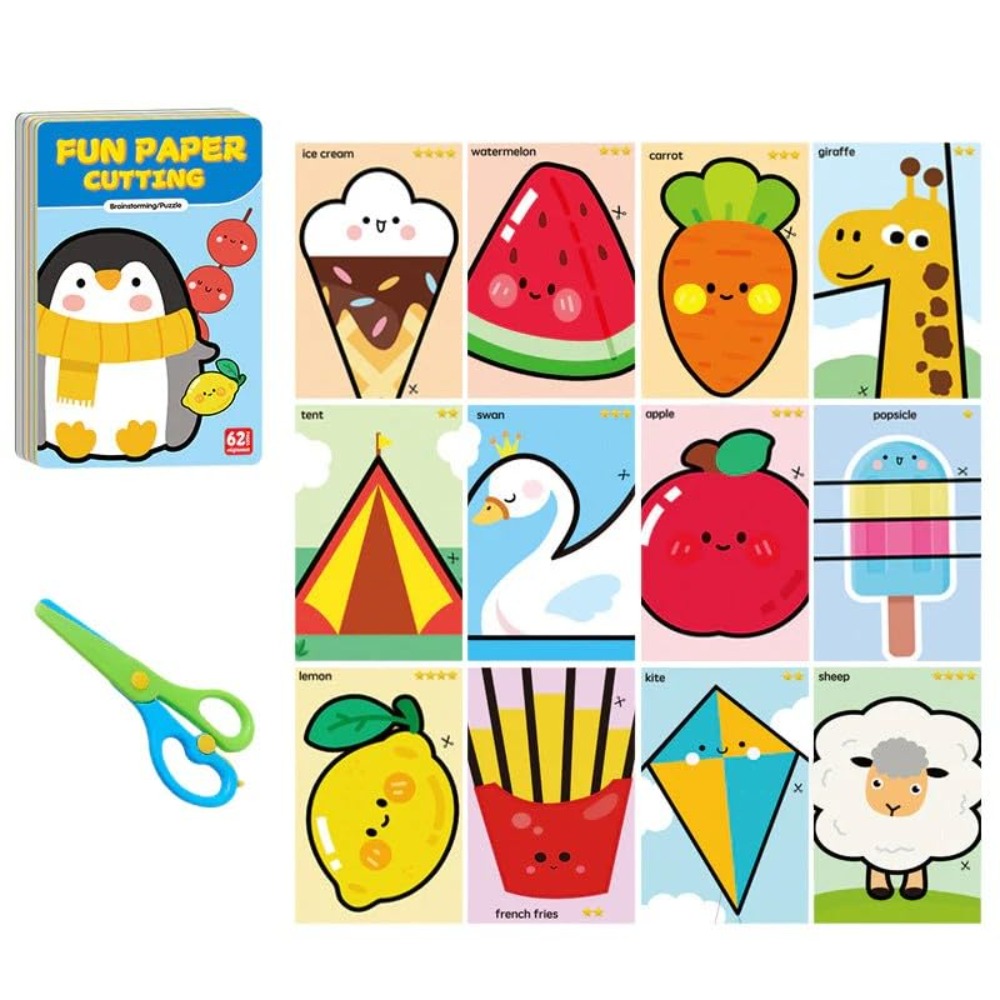 Art Craft Preschool - مجموعات أدوات قص الورق الآمنة للأطفال
