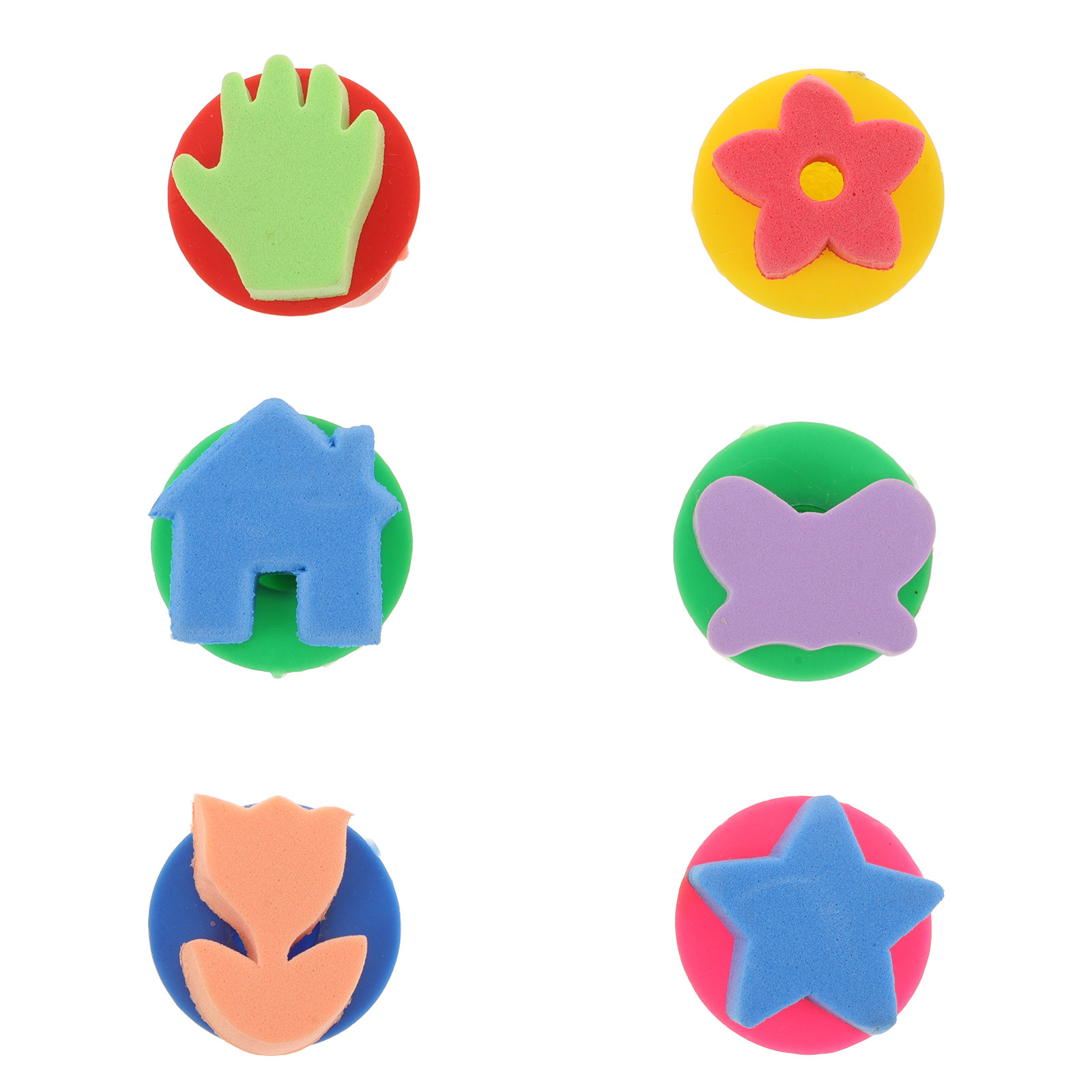 Art Craft Preschool - مجموعة من 6 فرش إسفنجية آمنة