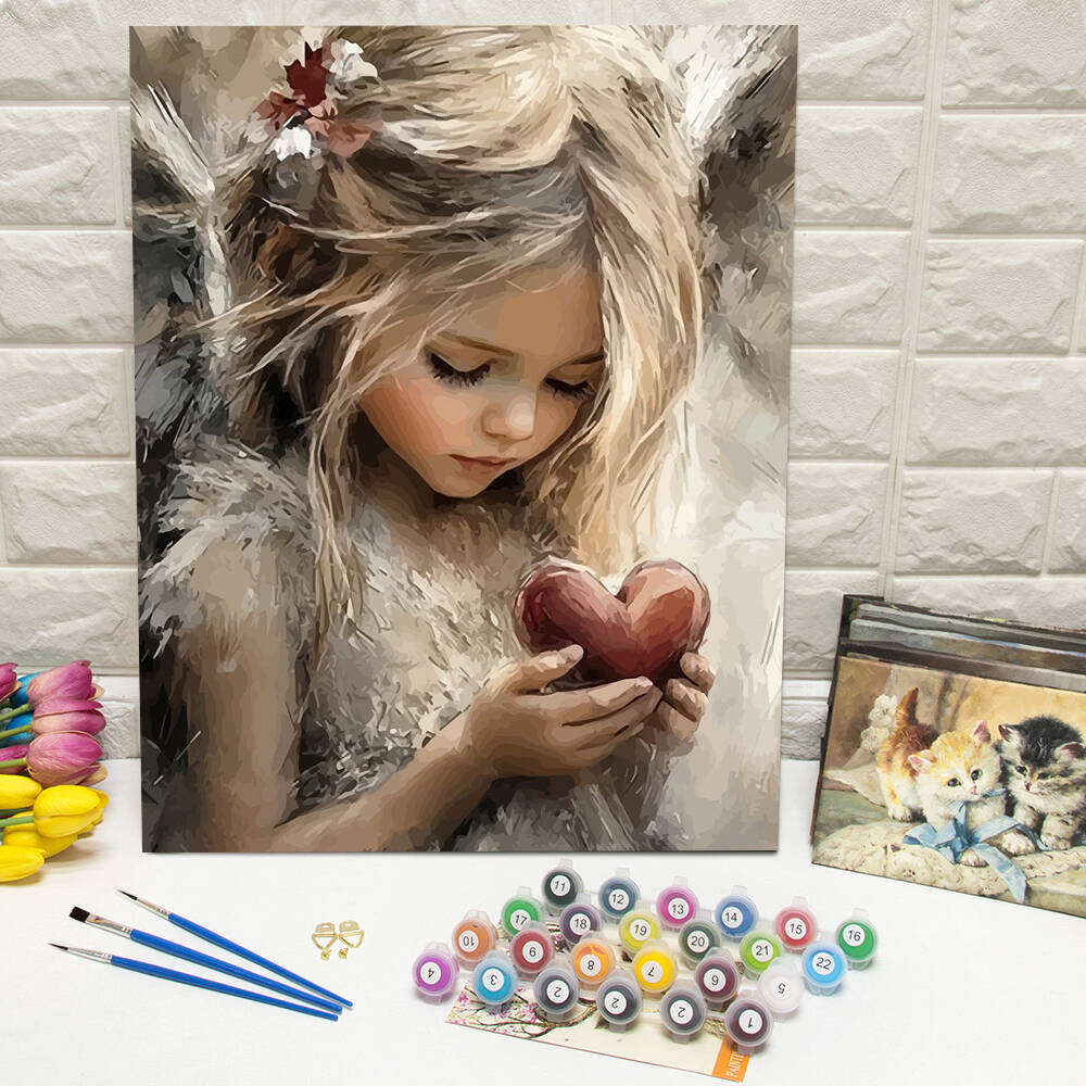 Unique Art Craft - لوحة زيتية بالأرقام منظر طبيعي جبلي