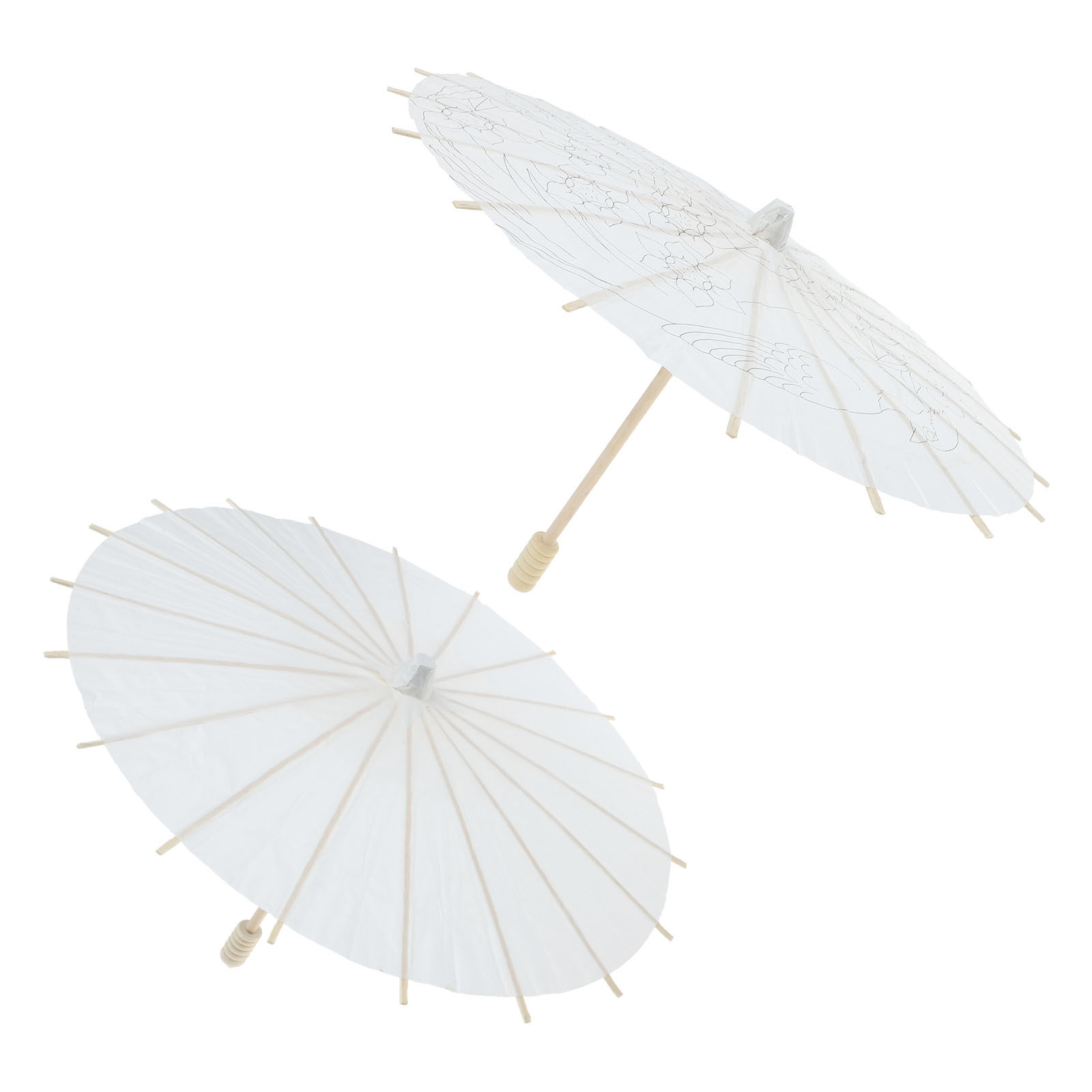قطعتان من مظلات ورقية فارغة غي - مراجعة Art Craft Umbrella وسعره