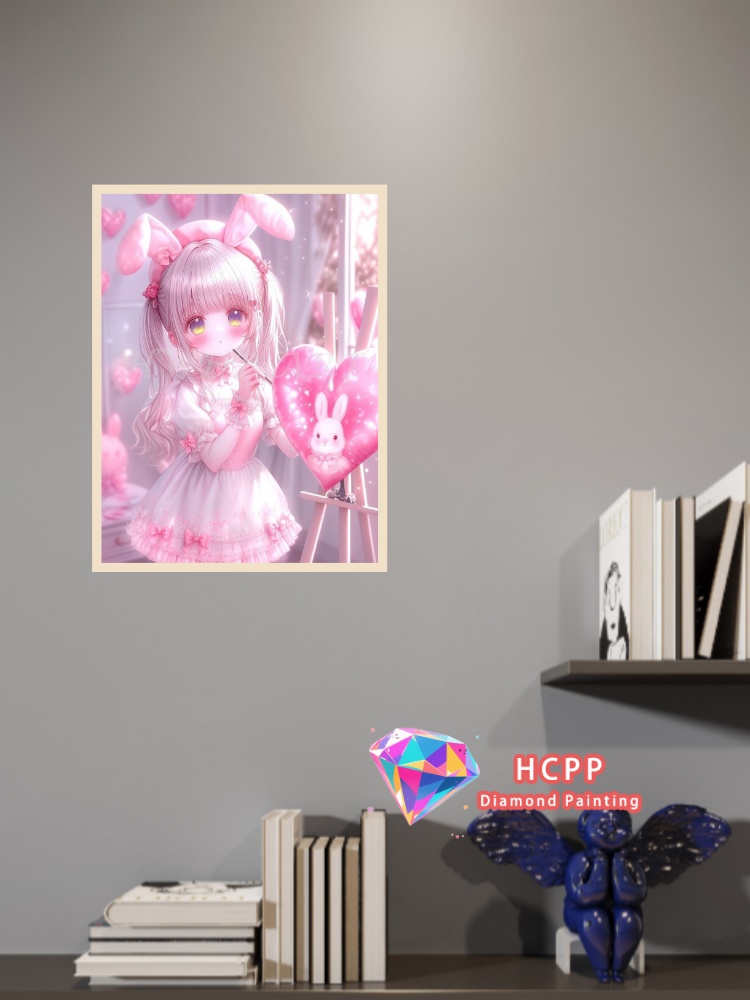 طقم رسم بالألماس على شكل فتاة  - مراجعة Unique Art Craft وسعره