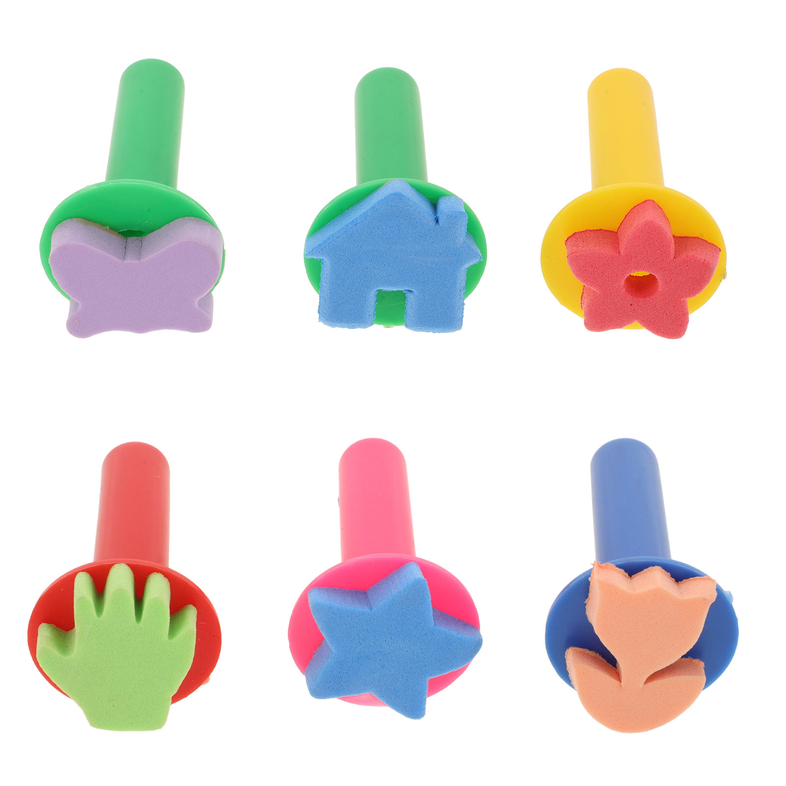 مجموعة من 6 فرش إسفنجية آمنة ل - مراجعة Art Craft Preschool وسعره