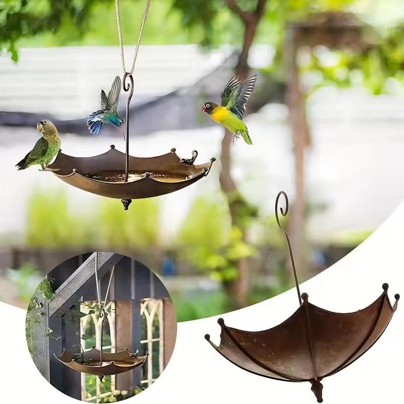 قطعة واحدة مغذي طيور معدني عتي - مراجعة Art Craft Umbrella وسعره
