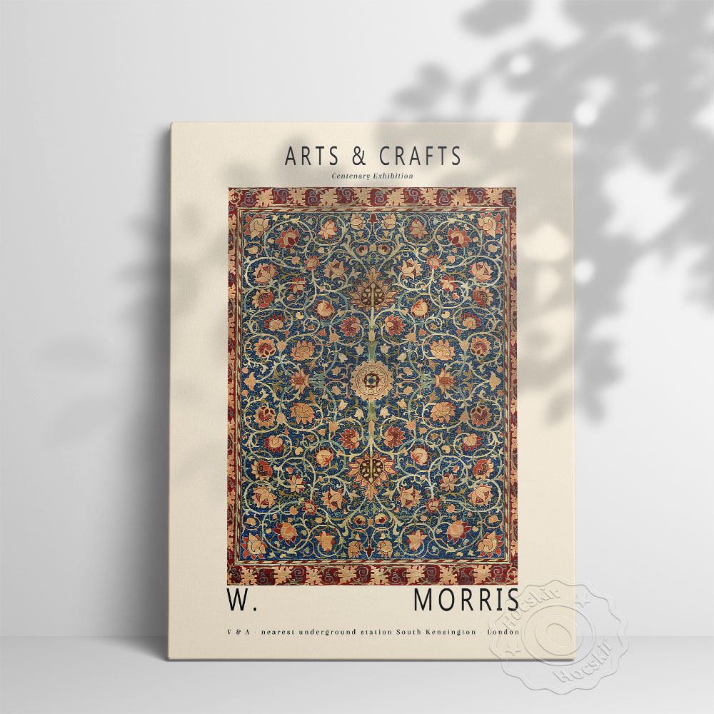 ملصق معرض ويليام موريس المئوية - مراجعة Art Craft Museum وسعره