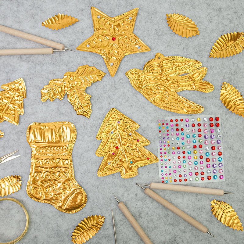 DIY الذهب احباط الفن الإغاثة ز - مراجعة Art Craft For Christmas وسعره