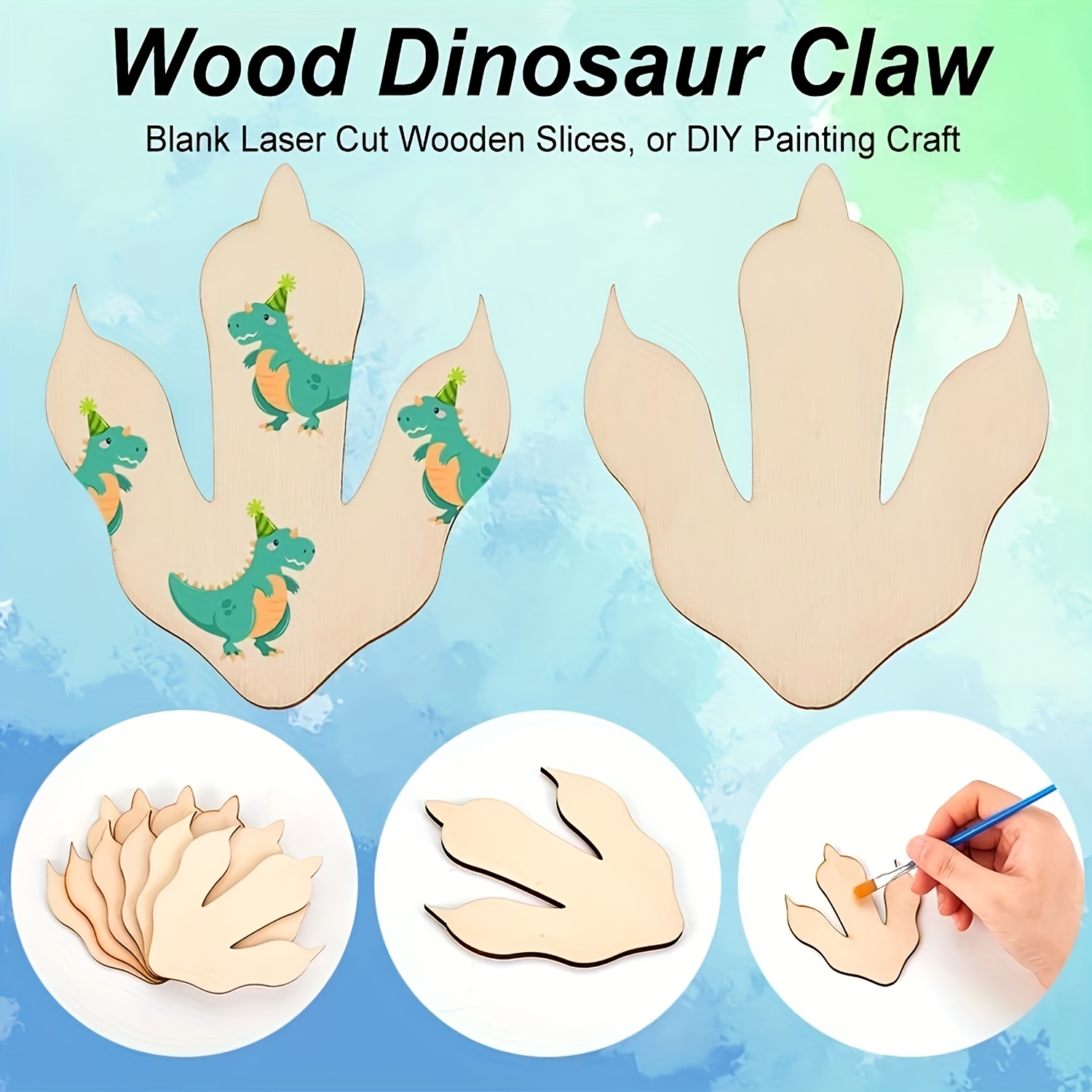 10/20 قطعة من بصمات أقدام الدي - مراجعة Art Craft Dinosaur وسعره