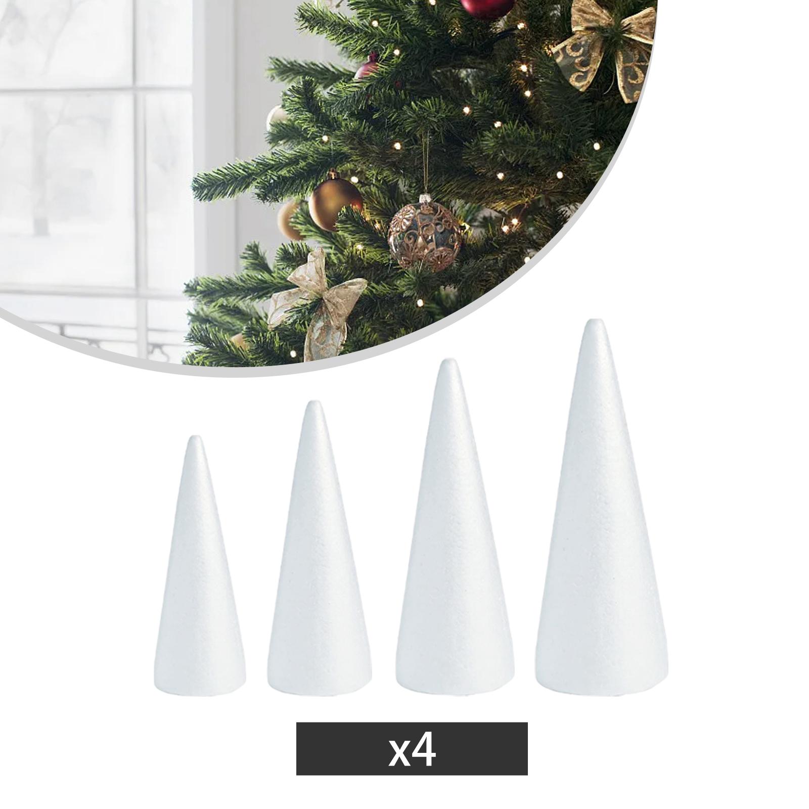 مخاريط رغوية للحرف البيضاء لمش - مراجعة Art Craft Christmas Tree وسعره