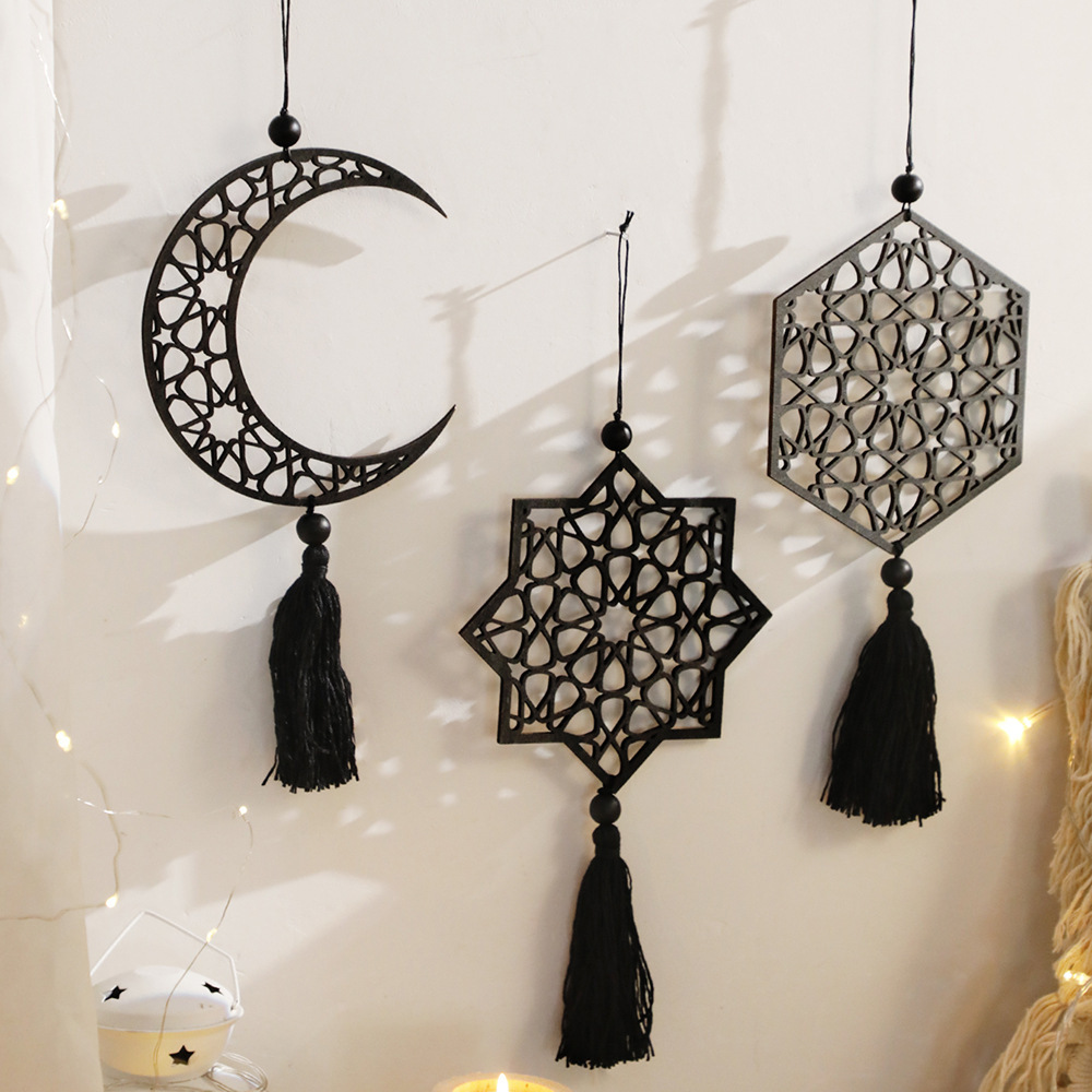 زينة خشبية معلقة على شكل نجمة  - مراجعة Unique Art Craft وسعره