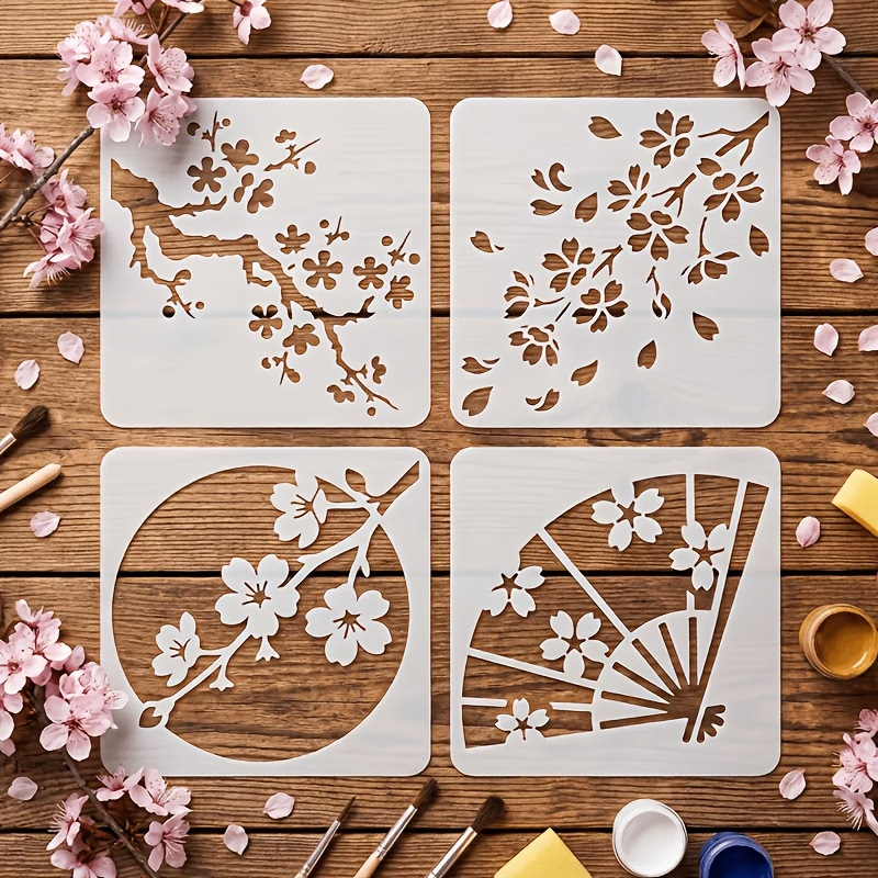 4 قطع من قوالب زهر الكرز الياب - مراجعة Art Craft Template وسعره
